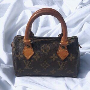 Louis Vuitton Speedy Mini/Nano Monogram Vintage 90's Handbag Authentic TH1914